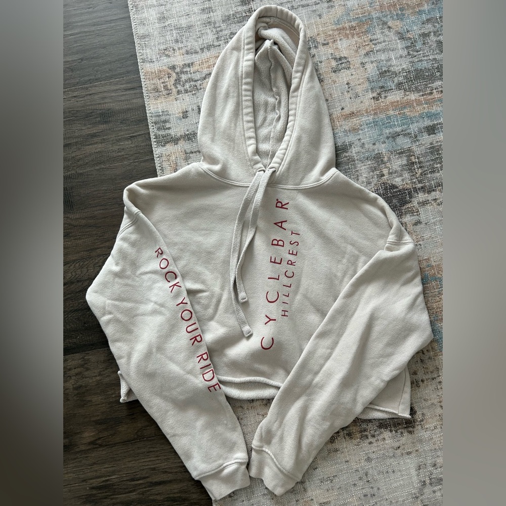 Cyclebar cropped hoodie